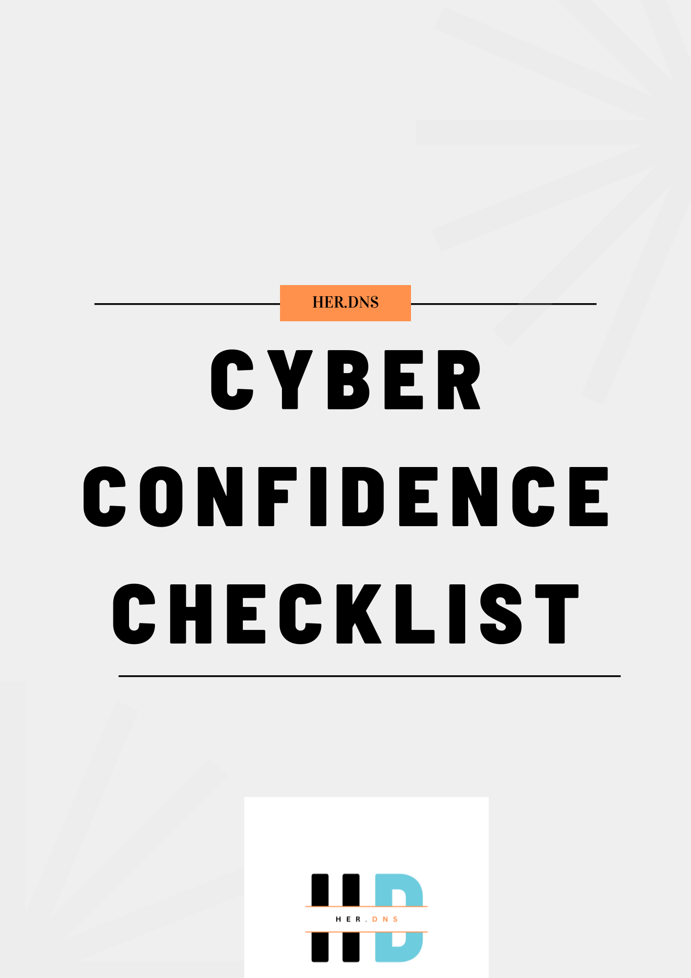 CYBER CONFIDENCE CHECKLIST
